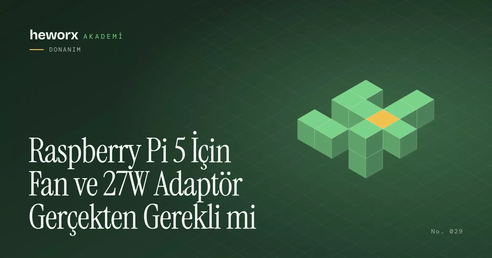 Raspberry Pi 5 İçin Fan ve 27W Adaptör Gerçekten Gerekli mi · heworx Akademi